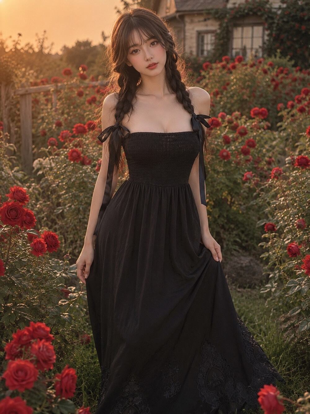 Living in the Moment Smocked strapless minimalist flowy boho maxi dress